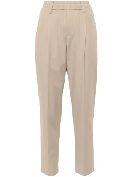 Brunello Cucinelli зауженные брюки, зеленый