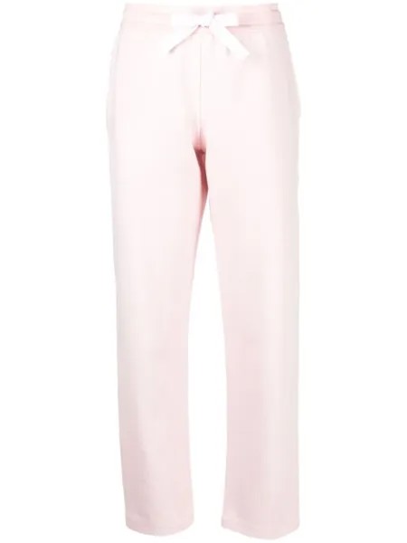 Thom Browne спортивные брюки прямого кроя, розовый