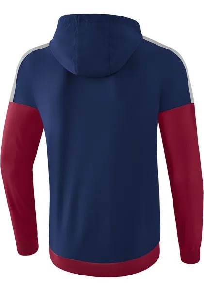 Спортивная куртка erima Squad Tracktop mit Kapuze, цвет new navy/bordeaux/silver grey