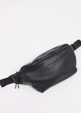 Черная сумка-кошелек на пояс из искусственной кожи French Connection-Черный цвет