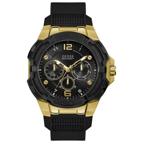 Наручные часы GUESS Sport Steel GW0100G1, черный, золотой