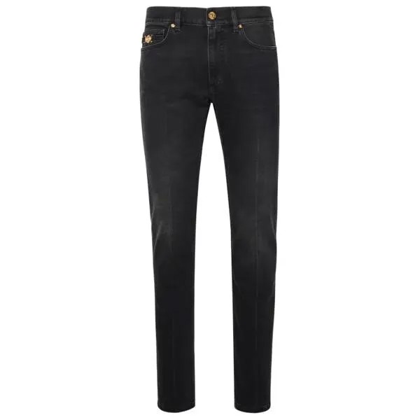 Джинсы cotton jeans Versace, черный