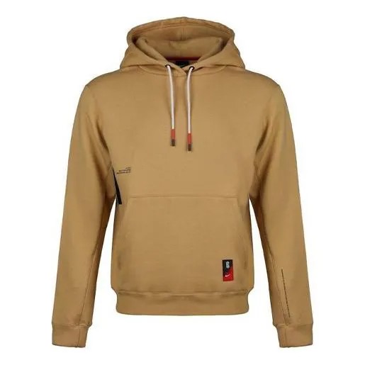 Толстовка Nike Kyrie Kyrie Irving Basketball Sports Fleece Lined Brown Yellow Brownyellow, желтый