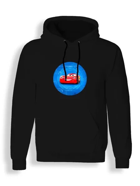 Худи унисекс СувенирShop Тачки/Cars/Молния Маккуин 18 черное 3XL