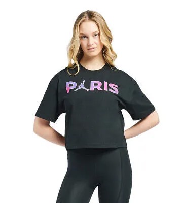 Женская футболка Jordan Black Paris Jumpman Core (CZ7505 010)