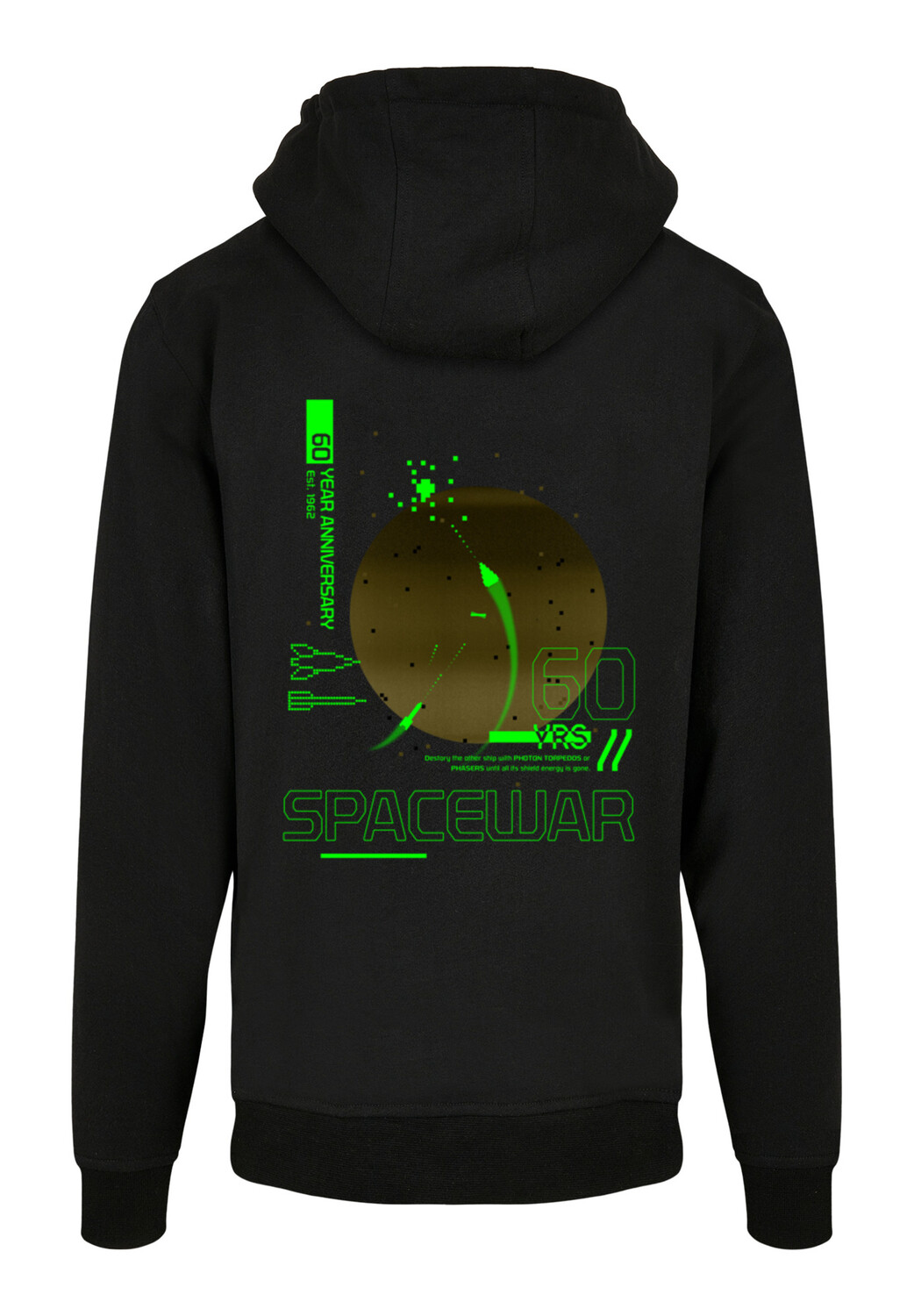 Пуловер F4NT4STIC Basic Hoodie Retro Gaming SpaceWar, черный