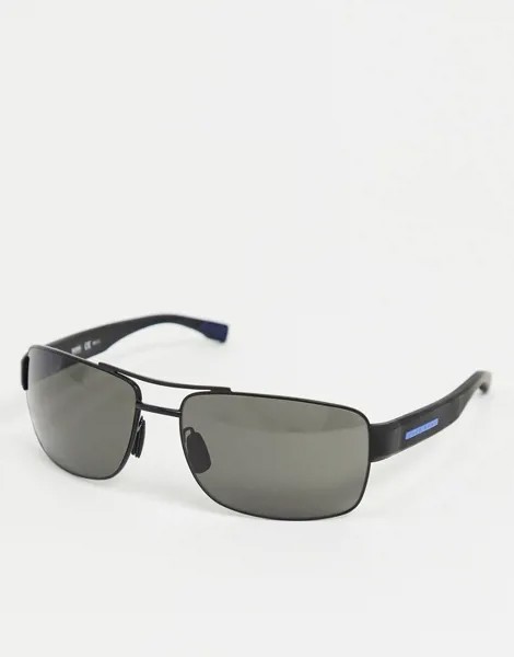 Квадратные солнцезащитные очки Hugo Boss-Черный цвет