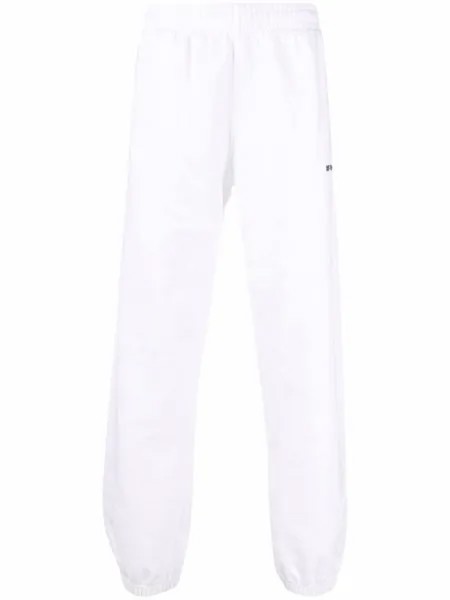 Спортивные брюки с логотипом Helvetica Off-White, белый
