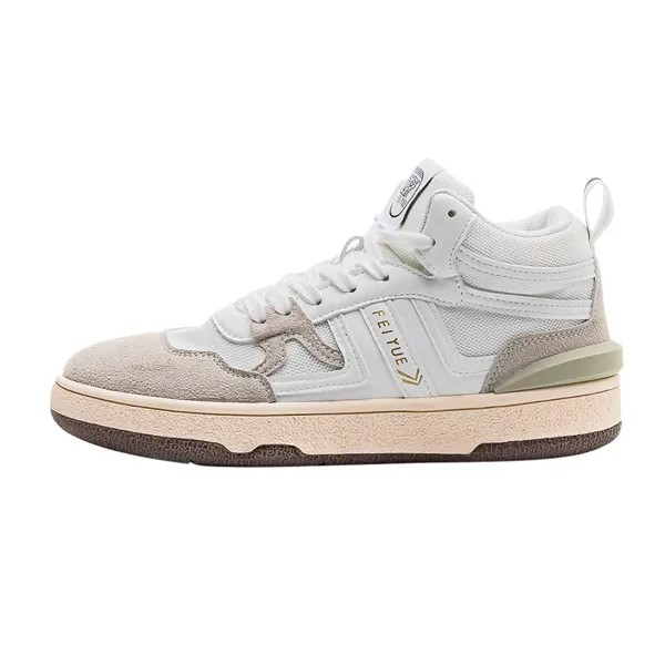 Кроссовки Feiyue Skateboarding Shoes Unisex Mid-top, белый/серый