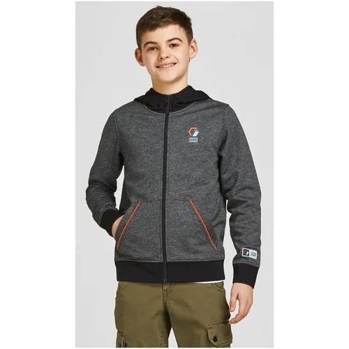 Jack & Jones, джемпер-толстовка для мальчика, Цвет: черный, размер: 140