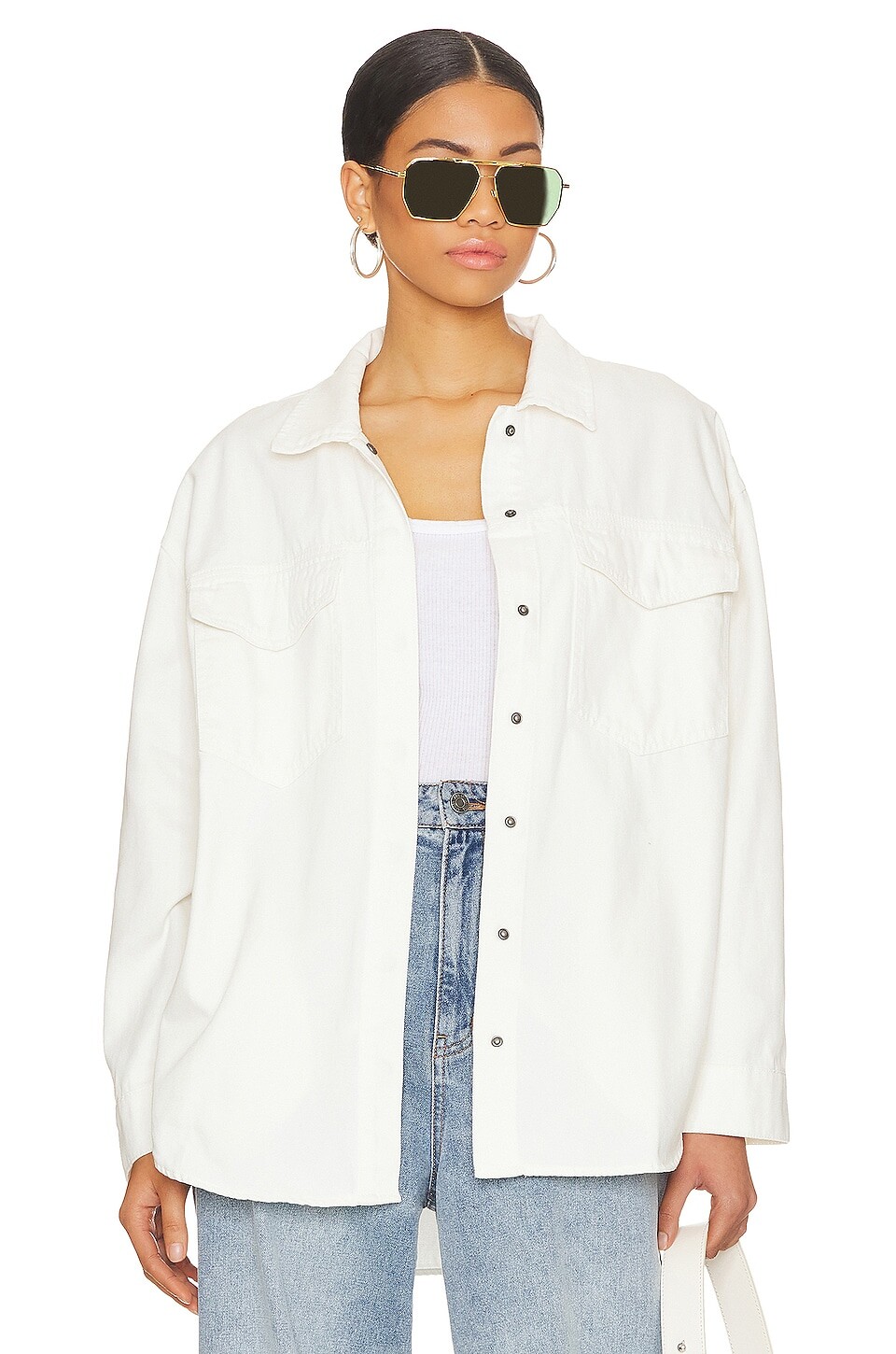 Куртка PISTOLA Mandy Oversized Shacket, цвет Macadamia
