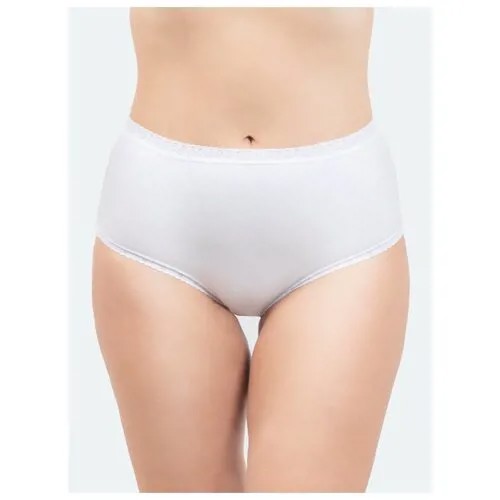 Vis-a-Vis Трусы слипы Basic макси, отделанные тесьмой, размер L, white