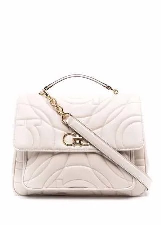 Salvatore Ferragamo стеганая сумка-тоут с декором Gancini