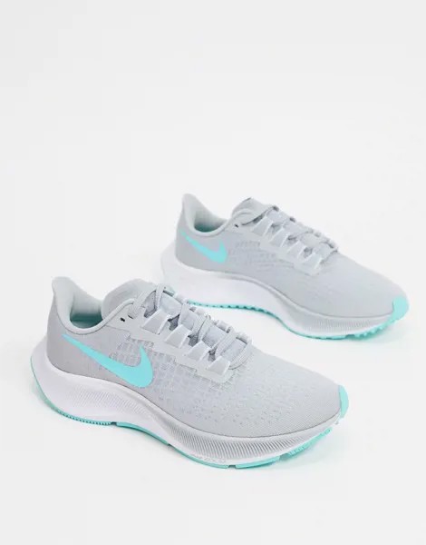 Серые кроссовки Nike Running Air Zoom Pegasus 37-Серый