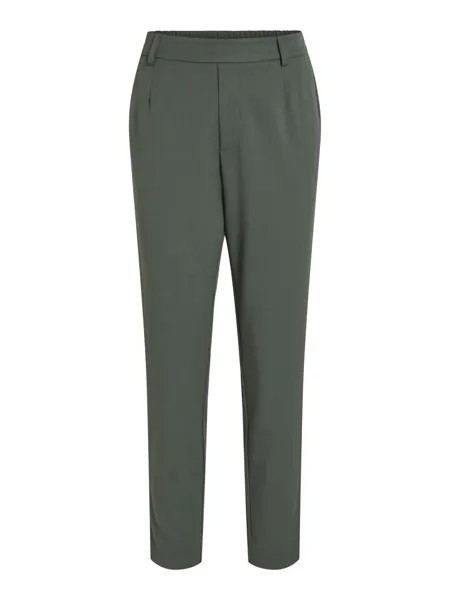 Узкие брюки со складками спереди VILA Varone, зеленый