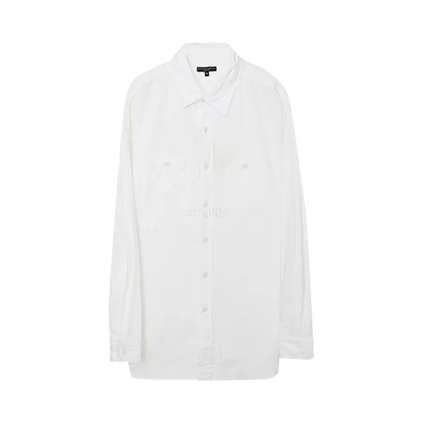 Фланелевая рабочая рубашка Engineered Garments, цвет Белый