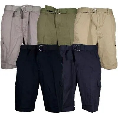 Мужские шорты с поясом Регулируемый карго повседневные легкие брюки с несколькими карманами