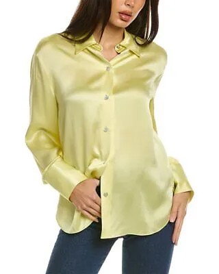 Женская шелковая блузка Vince, желтая, S
