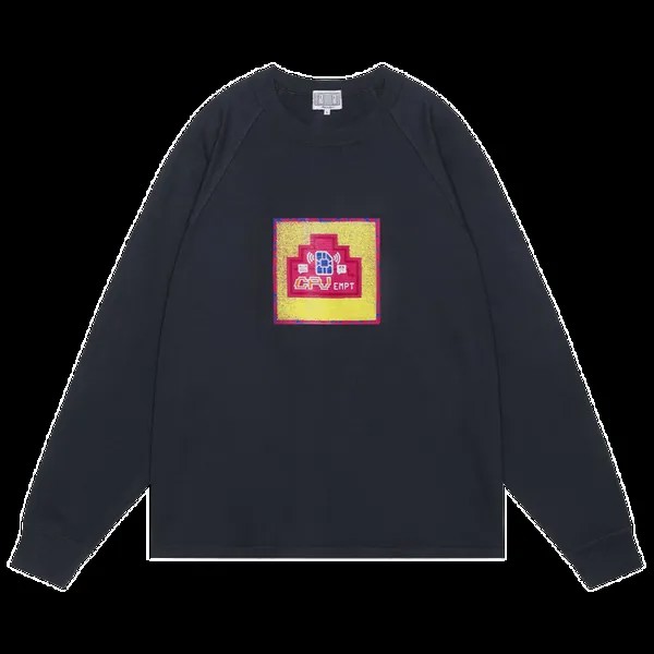 Футболка Cav Empt Overdye Raglan Heavy Long-Sleeve 'Black', черный