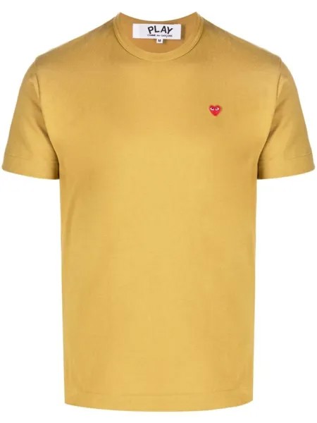 Comme Des Garçons Play футболка с нашивкой-логотипом, зеленый