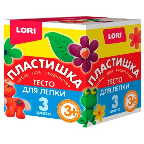 Масса для лепки LORI Пластишка №16 - 3 цвета (Тдл-019)