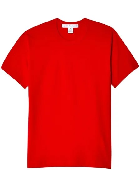 Comme Des Garçons Shirt хлопковая футболка с логотипом, красный