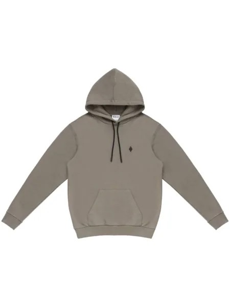 Marcelo Burlon County of Milan худи с вышивкой Cross, серый