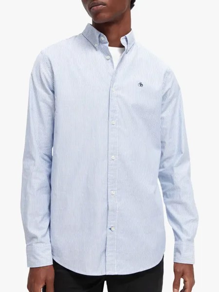 Оксфордская рубашка стандартного кроя в полоску Scotch & Soda Stripe, 0217 — комбо А