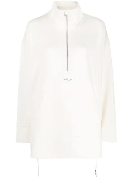 RLX Ralph Lauren толстовка оверсайз на молнии, нейтральный цвет