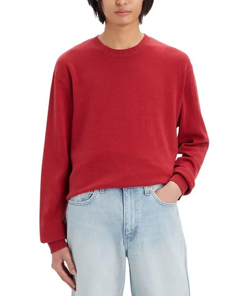 Мужской свитер с круглым вырезом Levi's, красный