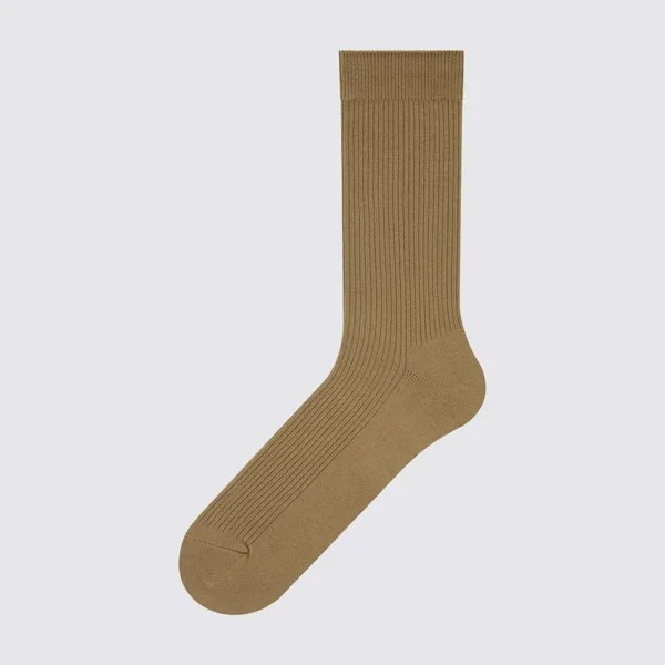 Носки (сплошные) UNIQLO, темно-бежевый