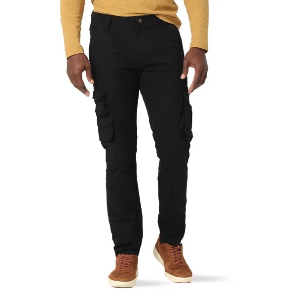Новые мужские брюки-карго Wrangler Stretch Taper Leg Regular Fit, все размеры, черные