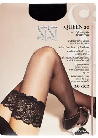 Чулки Sisi Queen, 20 den, размер 3, черный