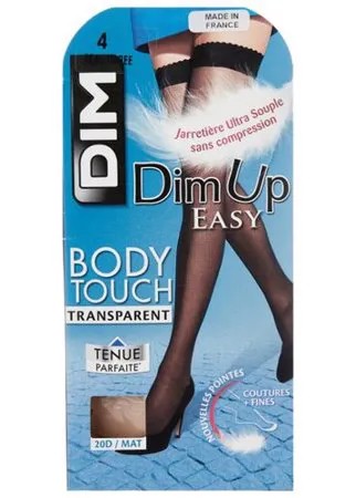 Чулки DIM Dim Up Body Touch Voile 20 den, размер 4, peau doree (бежевый)