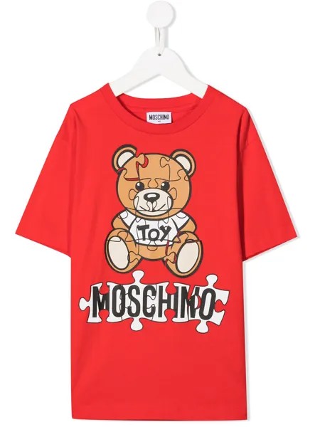 Moschino Kids футболка Teddy Bear