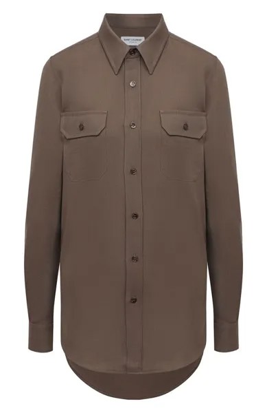 Шерстяная рубашка Saint Laurent