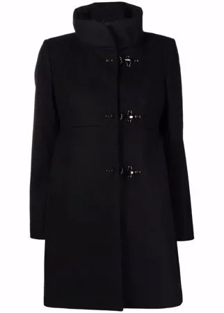 Fay однобортное пальто с высоким воротником