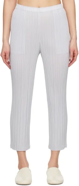 Серые брюки Monthly Colors January Pleats Please Issey Miyake
