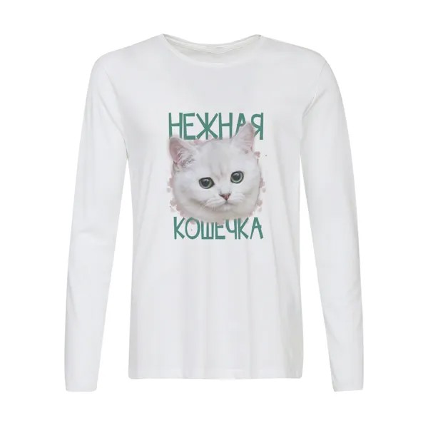 Лонгслив CoolPodarok Нежная кошечка