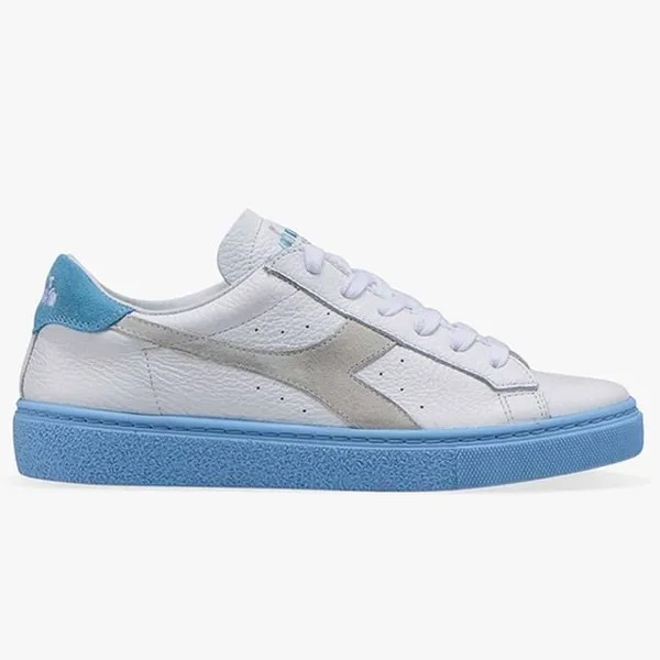 Женские белые кроссовки Montecarlo h color blck ita Diadora, синий