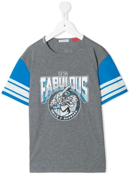 Dolce & Gabbana Kids футболка с графичным принтом