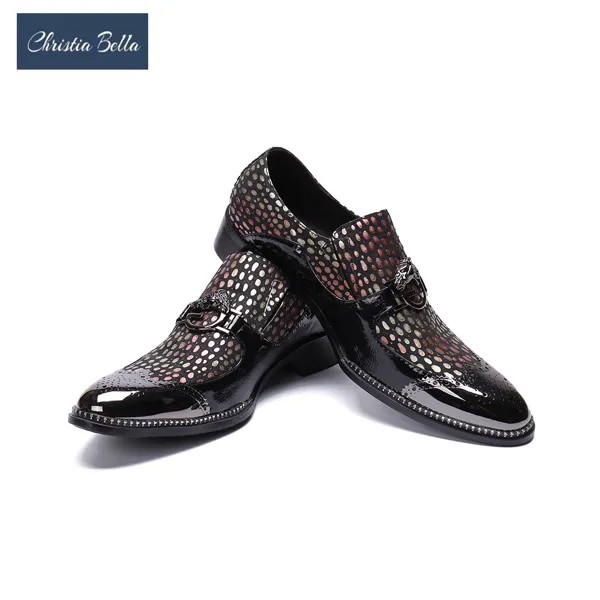 Christia Bella мужская кожаная обувь офисные туфли на высоком каблуке, Мужские модельные туфли, обувь под костюм в итальянском стиле Стиль Свадебная повседневная обувь с острым носком; Мужская обувь в деловом стиле