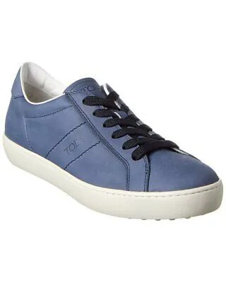 Кожаные кроссовки Tod S мужские синие 7.5