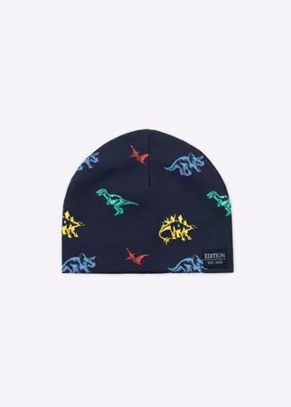 Синяя шапка с динозаврами для мальчика Gloria Jeans