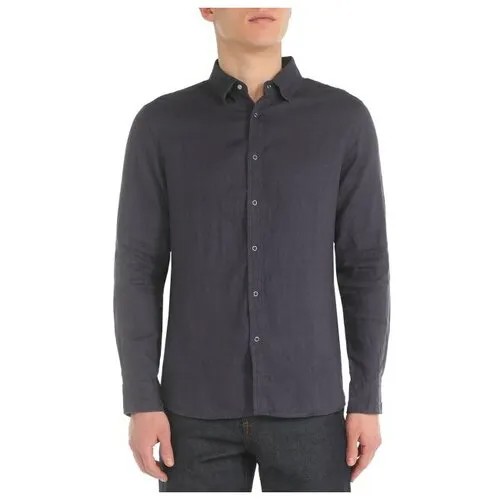 Рубашка Maison David, размер L, сине-серый
