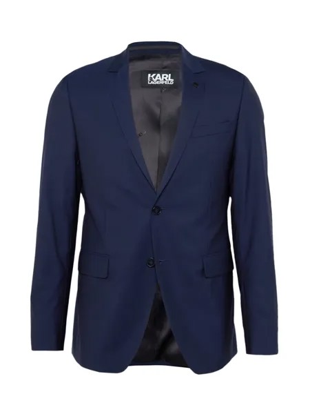 Деловой пиджак приталенного кроя Karl Lagerfeld, темно-синий