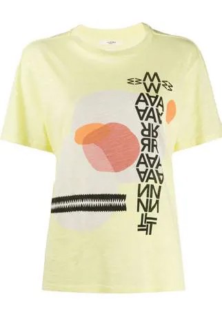 Isabel Marant Étoile футболка Pewela с графичным принтом