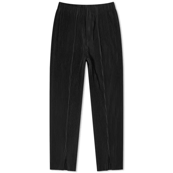 Брюки Homme Plissé Issey Miyake Pleated Split Front Pant, черный