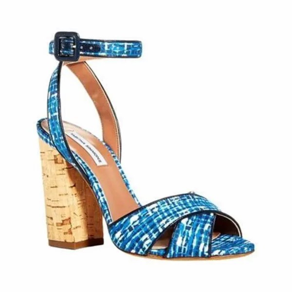 Женские туфли-лодочки Tabitha Simmons, модельные сандалии, синие, ЕС 37, США 7