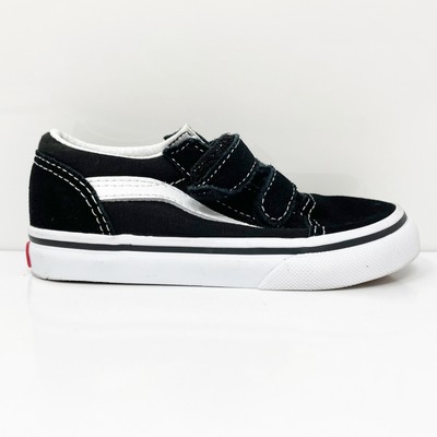 Vans Boys Off The Wall 721454 Черная повседневная обувь Кроссовки Размер 8